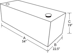 Lund Universal Aluminum Liquid Storage Tank - Brite