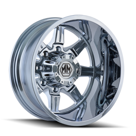 Mayhem 8101 Monstir 17x6.5 / 8x200 BP / -140mm Offset / 142mm Hub Rear Chrome Wheel