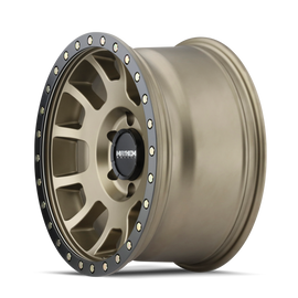 Mayhem 8302 Scout 20x9 / 6x135 BP / 0mm Offset / 87.1mm Hub Matte Gold w/ Matte Black Lip Wheel