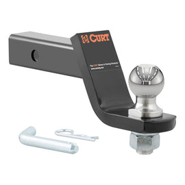 Curt Loaded Ball Mount w/2in Ball (2in Shank 7500lbs 4in Drop)