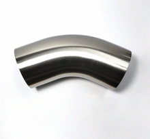 Cargar imagen en el visor de la galería, Stainless Bros 304SS 5in Diameter 1D Radius 45 Degree Bend Elbow Mandrel Bend