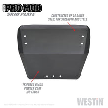 Cargar imagen en el visor de la galería, Westin 19-22 Ford Ranger Outlaw/Pro-Mod Skid Plate - Tex. Blk
