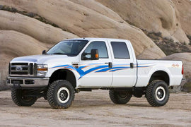 Fabtech 08-15 Ford F250 4WD 6in 4 Link System w/DL Shocks