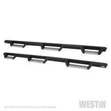Carica l'immagine nel visualizzatore di Gallery, Westin 14-18 Chevrolet Silverado 1500 DC 6.5ft Bed HDX Stainless Drop W2W Nerf Step Bars - Tex. Blk