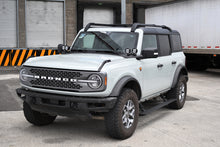Cargar imagen en el visor de la galería, Go Rhino 21-23 Ford Bronco 4dr E-BOARD E1 Electric Running Board Kit (No Drill) - Tex. Blk