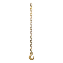 Curt 35in Safety Chain w/1 Clevis Hook (24000lbs Yellow Zinc)