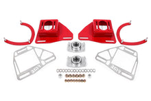 Cargar imagen en el visor de la galería, BMR Suspension 82-92 Chevy Camaro Caster/Camber Plates w/ Lockout Plates - Red