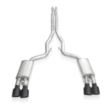 Carica l'immagine nel visualizzatore di Gallery, Stainless Works 2020 Ford GT500 Legend Catback X-Pipe Exhaust Factory Connect - Black Tips