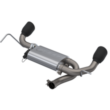 Cargar imagen en el visor de la galería, QTP 07-18 Jeep Wrangler 3.6L/3.8L 304SS Screamer Axle Back Exhaust w/4in Black Tips