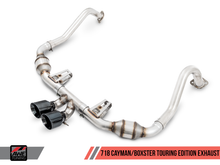 Cargar imagen en el visor de la galería, AWE Tuning Porsche 718 Boxster / Cayman Touring Edition Exhaust - Chrome Silver Tips