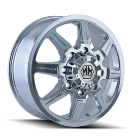 Mayhem 8101 Monstir 19.5x6.75 / 8x165.1 BP / 102mm Offset / 121.3mm Hub Front Chrome Wheel