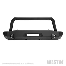 Carica l'immagine nel visualizzatore di Gallery, Westin 18-22 Jeep Wrangler JL / 20-22 Gladiator WJ2 Stubby Front Bumper w/Bull Bar - Tex. Blk