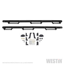 Carica l'immagine nel visualizzatore di Gallery, Westin/HDX 99-16 Ford F-250/350 Crew Cab (6.75ft Bed) Stainless Drop Nerf Step Bars - Textured Black