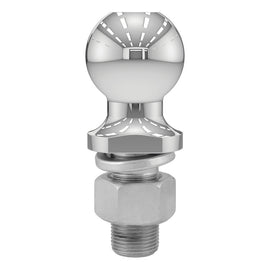 Curt 2in Trailer Ball (1in x 2-1/8in Shank 7500lbs Chrome)