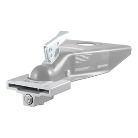 Curt Trailer Coupler Lock for 2in or 2-5/16in Flat Lip Couplers (Grey Aluminum)