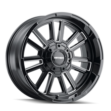 Cargar imagen en el visor de la galería, Mayhem 8115 Apollo 20x10 / 6x135 BP / -19mm Offset / 106mm Hub Black w/ Milled Spokes Wheel