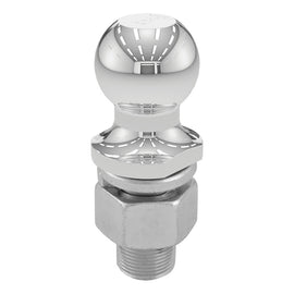 Curt 2in Trailer Ball (1-1/4in x 2-5/8in Shank 10000lbs Chrome)
