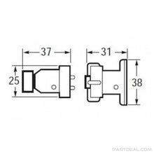 Carica l'immagine nel visualizzatore di Gallery, Hella Plug / Socket 3Pole