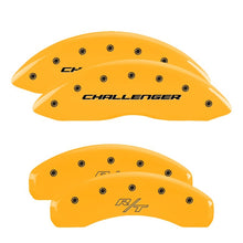 Carica l'immagine nel visualizzatore di Gallery, MGP 4 Caliper Covers Engraved Front Charger Engraved Rear RT Yellow finish black ch