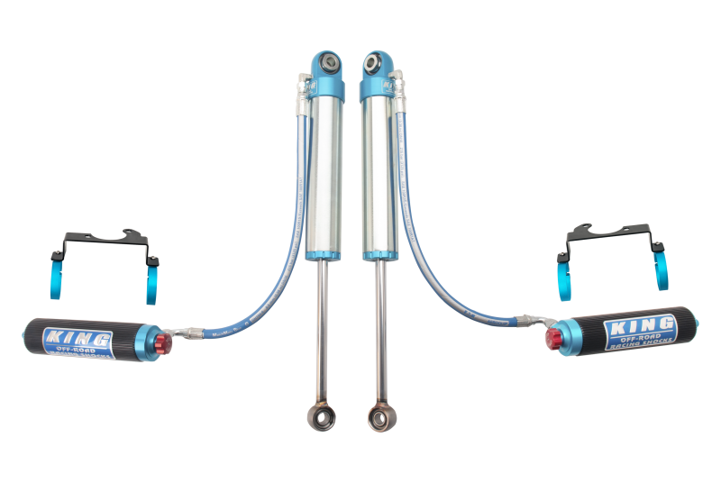 King Shocks 97+ Nissan Patrol Y61 Rear 2.5 Dia Shock Remote Fin Res 3-5in Lift w/Adj/Brkt (Pair)