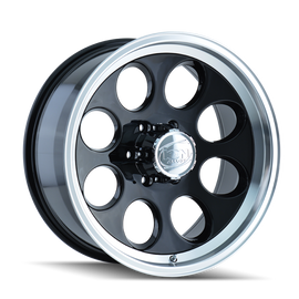 ION Type 171 16x8 / 8x165.1 BP / -5mm Offset / 130.8mm Hub Black/Machined Wheel