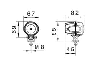 Carica l'immagine nel visualizzatore di Gallery, Hella Work Lamp Na 0Gr Md1242 Dt M50 1G0