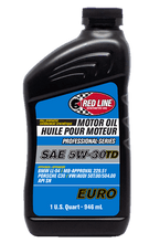 Load image into Gallery viewer, Red Line Professional Series Euro 5W30 TD Motor Oil