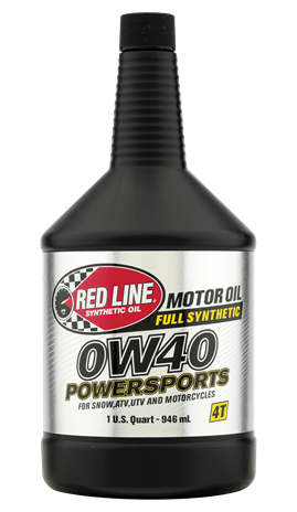 Red Line 0W40 Motor Oil Quart (For Four-Stroke Dirt Bikes/ ATVs/ Powersports Applications)