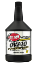 गैलरी व्यूवर में इमेज लोड करें, Red Line 0W40 Motor Oil Quart (For Four-Stroke Dirt Bikes/ ATVs/ Powersports Applications)