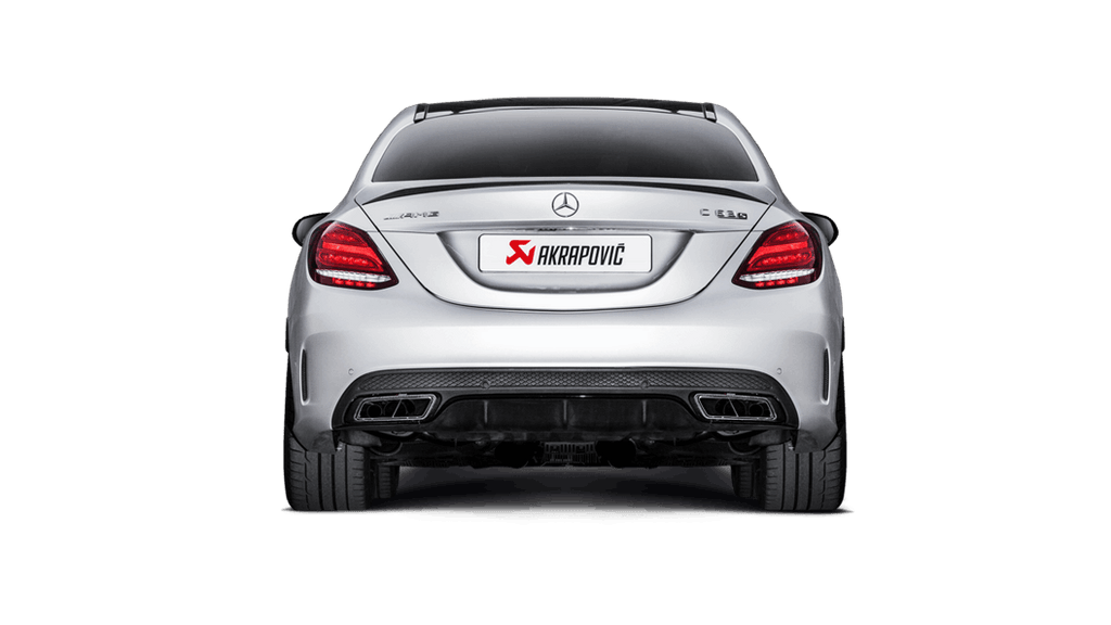 Akrapovic Evolution Line Cat Back (Titanium) w/ Carbon Tips (Req. Link Pipe) for 2015-17 AMG C63 Sedan/Estate