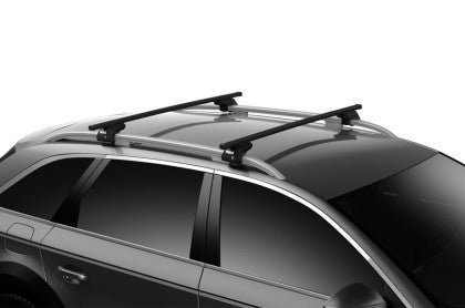 Thule SquareBar Load Bars for Evo Roof Rack System (2 Pack) - Black