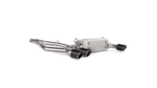 Carica l&#39;immagine nel visualizzatore di Gallery, Akrapovic Slip-On Line Titanium/Carbon Fiber Tips for 2018-20 Alfa Romeo Giulia Quadrifoglio