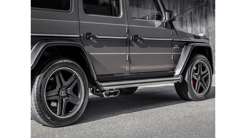 Akrapovic Evolution Line Cat Back (Titanium) w/ Titanium Tips for Mercedes Benz G 63 AMG (W463) & G500 AMG (W463) 2015-17