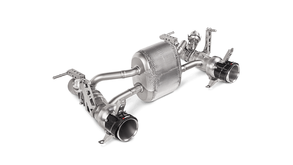Akrapovic Slip-On Line (Titanium)  Carbon Tips for 2016-20 Ferrari 488 GTB/488 Spider