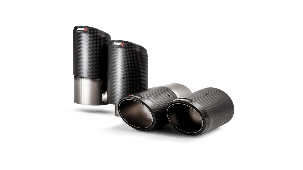 Akrapovic Tail Pipe Set (Carbon) for 2018-2024 Porsche Cayenne V6 E-Hybrid w OPF/GPF