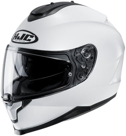 HJC C70 Solid White Full Face Motorcycle Helmet img