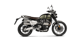 Akrapovic Slip-On Exhaust for 2019- 2020 Triumph Scrambler 1200 XC / EX