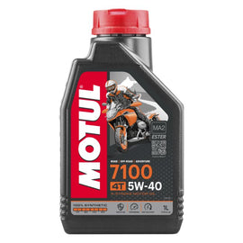 Motul 7100 4-Stroke 5W40 4T Full Synthetic Motorcycle Engine Oil image 1