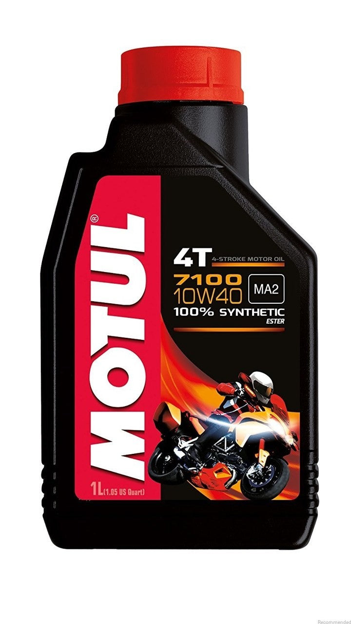 Motul 7100 4-Stroke 10W40 4T Full Synthetic Motorcycle Engine Oil image 1