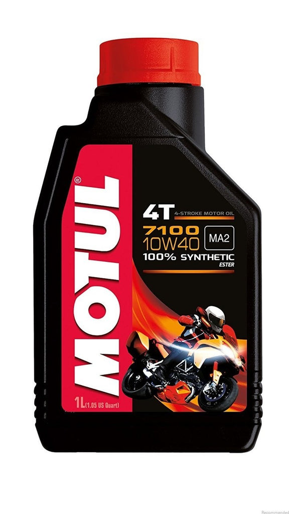 Motul 7100 4-Stroke 10W40 4T Full Synthetic Motorcycle Engine Oil image 1