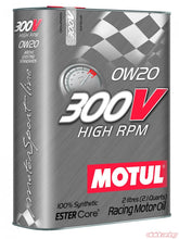Load image into Gallery viewer, Motul 300V HIGH RPM Power 0W20 Synthetic-ester Racing Oil - 2L image 3