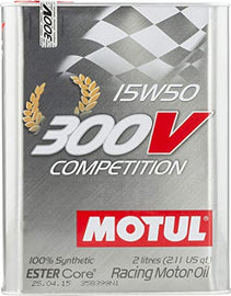 Motul 300V COMPETITION 15W50 Synthetic-ester Racing Oil - 2L image 1