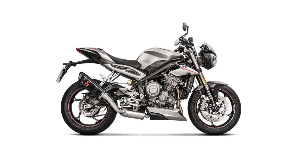 Akrapovic Homologated Slip-On Exhaust for 2017-2020Triumph Street Triple 765