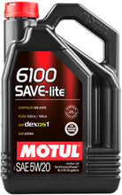 Load image into Gallery viewer, Motul Technosynthese Engine Oil 6100 SAVE-LITE 5W20 - Ford M2C 930-A 945-A API SN image 2