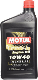 Motul Classic BREAK-IN Mineral Oil 10W40 - 1qt. image 1