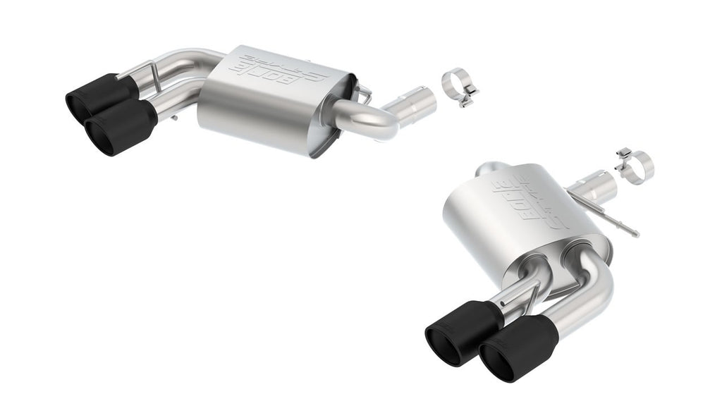 Borla S-Type Axle Back Exhaust System w/o Dual Mode Ceramic Black for 2016-21 Chevrolet Camaro SS AT/MT