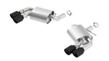 Borla S-Type Axle Back Exhaust System w/o Dual Mode Ceramic Black for 2016-21 Chevrolet Camaro SS AT/MT