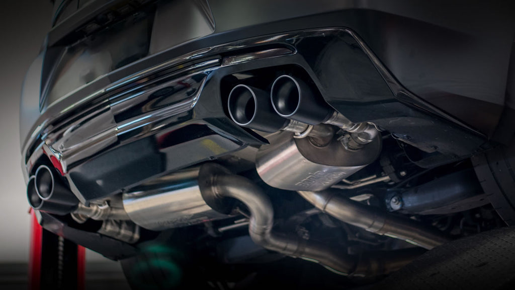 Borla S-Type Axle Back Exhaust System w/o Dual Mode Ceramic Black for 2016-21 Chevrolet Camaro SS AT/MT