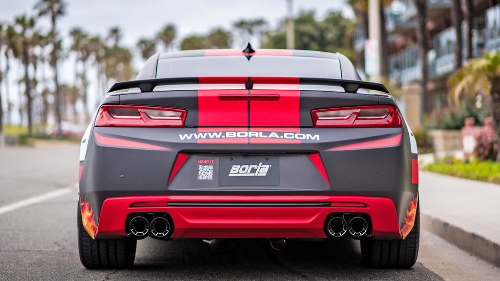 Borla ATAK Axle Back Exhaust System with Dual Mode Valves for 2016-2021 Chevy Camaro V8 SS