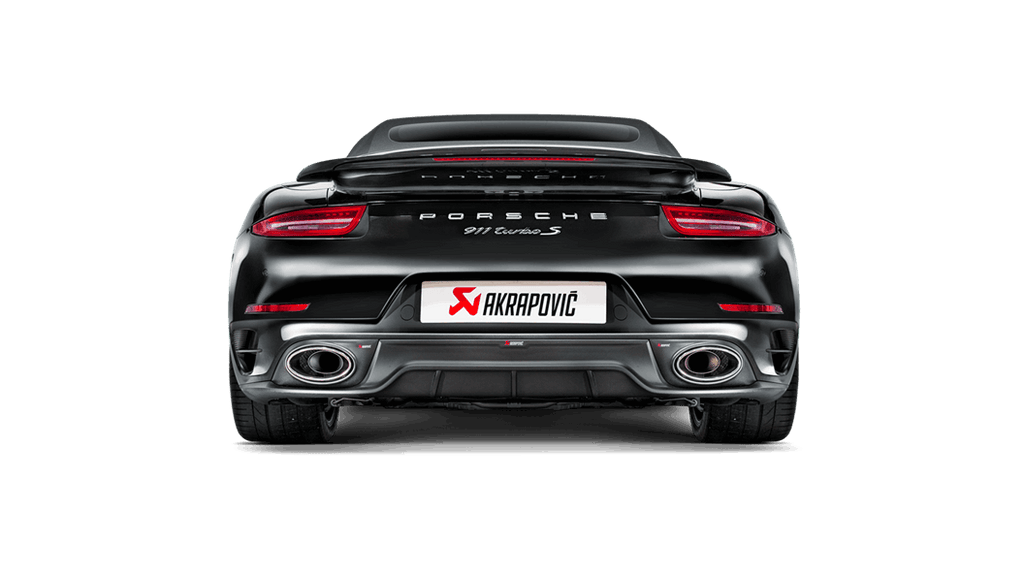 Akrapovic 14-15 Porsche 911 Turbo/Turbo S (991) Slip-On Line (Titanium) w/ Carbon Titanium Tips